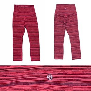 Lululemon Wunder Under Crop 22” Women’s size 4 in Cyber Boom Juice Alarming